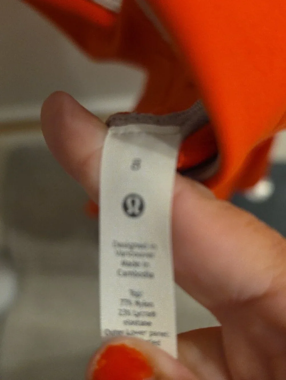 lululemon athletica Bright Orange Sleeveless Mini Dress